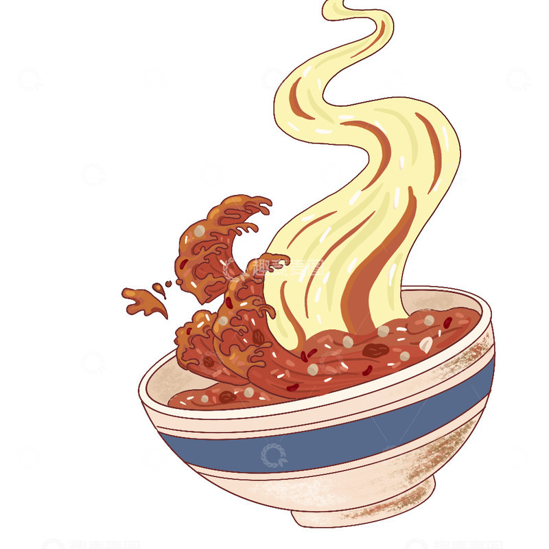 源文件下载【趣麦麦图】腊八粥腊八节传统节日手绘浪花卡通