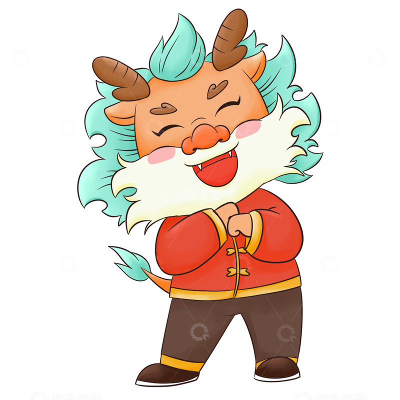 源文件下载【趣麦麦图】春节拜年卡通龙形象
