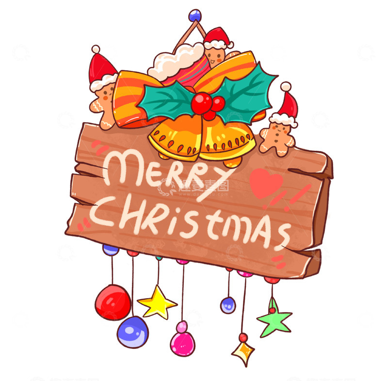 源文件下载【趣麦麦图】圣诞节挂牌英文字母