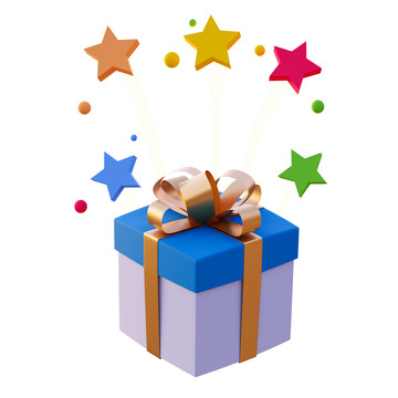 卡通礼物盒3D模型