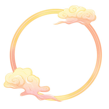 国风古风祥云边框