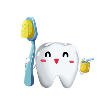 保护牙齿勤刷牙