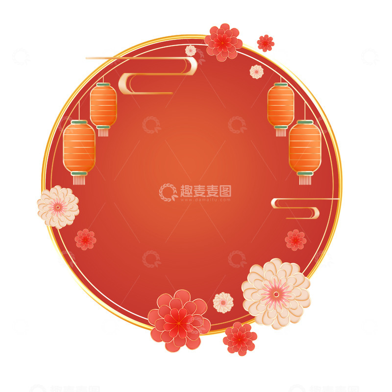 喜庆节日中国风边框