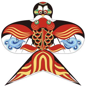 金鱼风筝元素