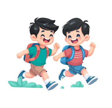 开学了一起去上学