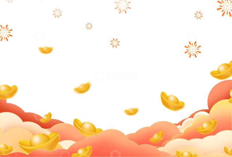 源文件下载【趣麦麦图】国潮祥云底部边框海报装饰元素