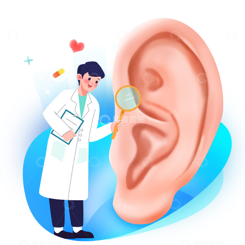 源文件下载【趣麦麦图】手绘国际爱耳日