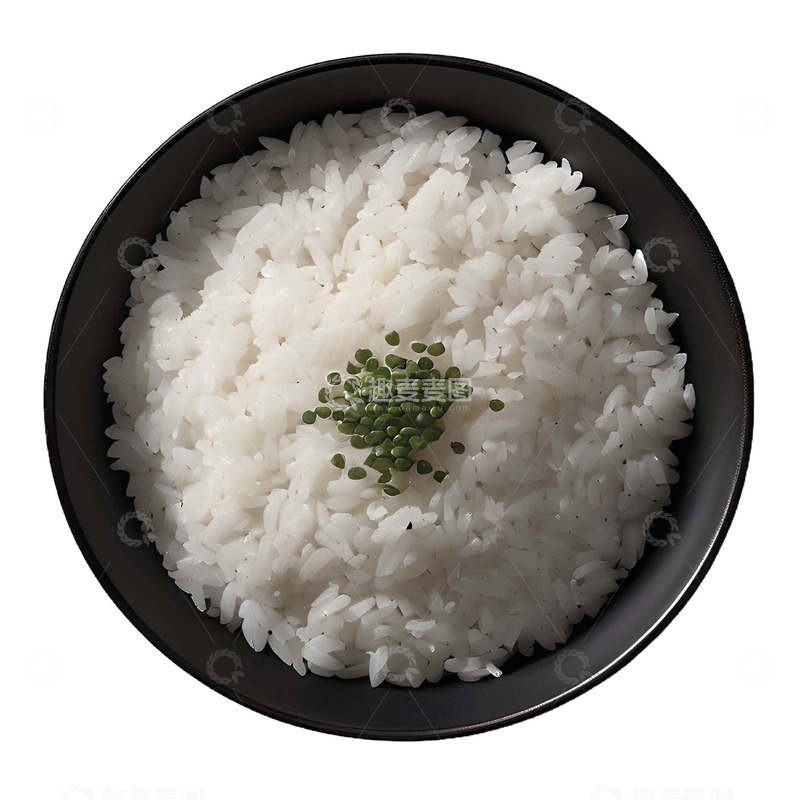源文件下载【趣麦麦图】-一碗白米饭节约粮食