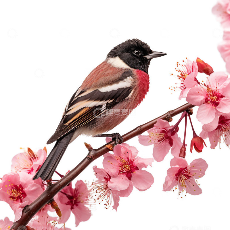 源文件下载【趣麦麦图】枝头上的小鸟