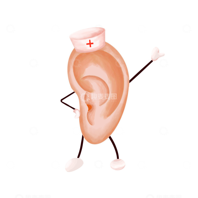 源文件下载【趣麦麦图】卡通趣味耳朵爱耳日手绘插画