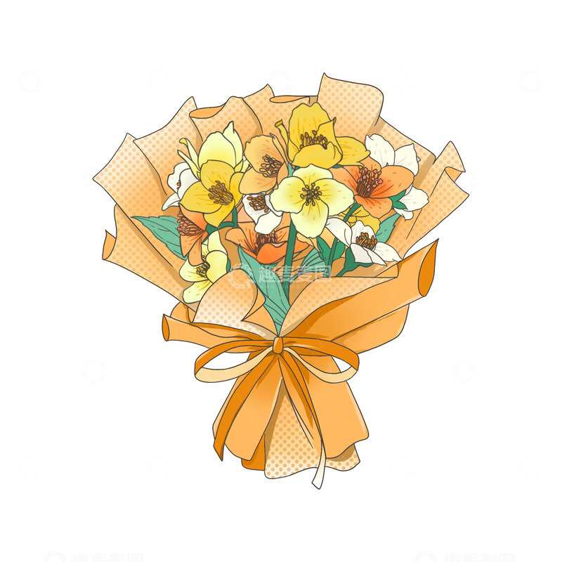 源文件下载【趣麦麦图】妇女节女神节花束鲜花