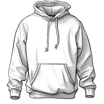 手绘连帽卫衣