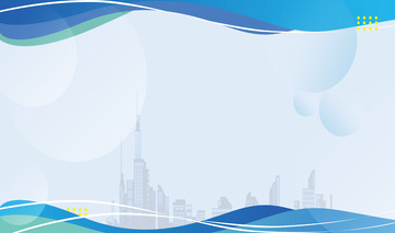 蓝色商务科技线条曲线渐变背景