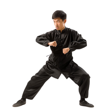 练习功夫的男人