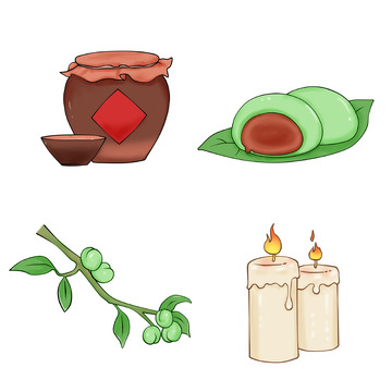 清明节美食元素