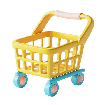 购物车3D卡通