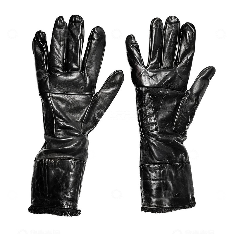 高清大图下载【趣麦麦图】黑色的皮手套