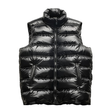 黑色的保暖马甲