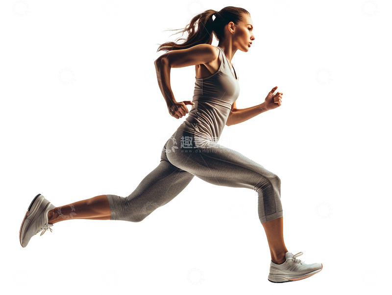 高清大图下载【趣麦麦图】跑步健身的女性