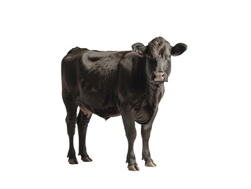 黑色的母牛动物照片