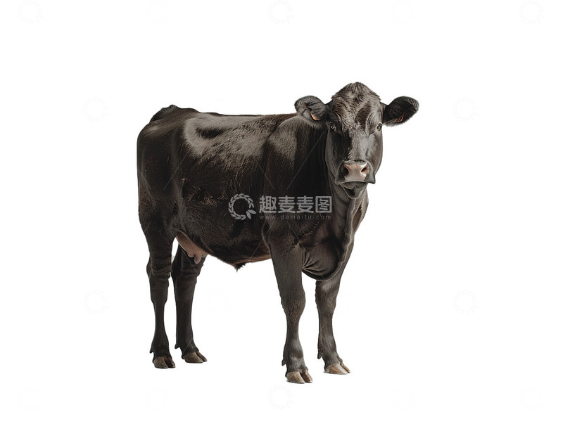 黑色的母牛动物照片