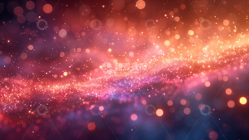 高清大图下载【趣麦麦图】粒子质感绚丽海报背景