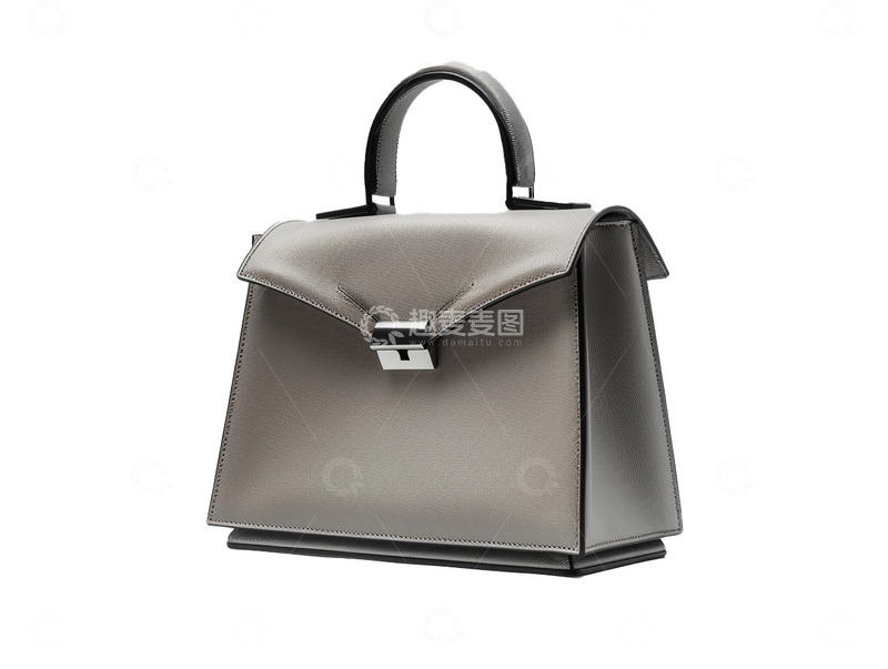 高清大图下载【趣麦麦图】灰色高端质感皮包