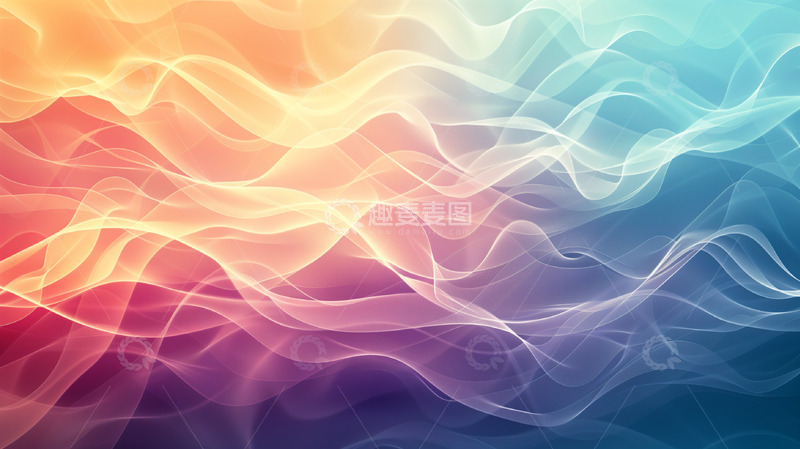 高清大图下载【趣麦麦图】彩色渐变简约科技商务背景