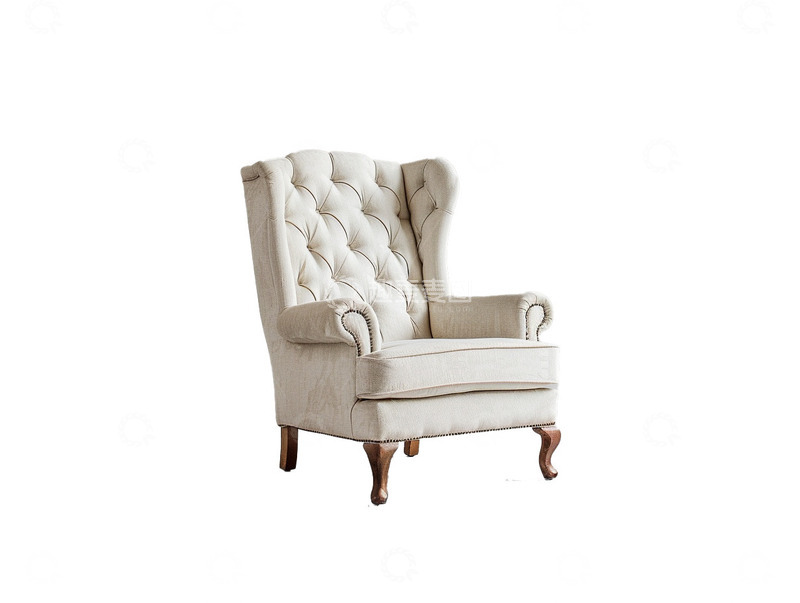 高清大图下载【趣麦麦图】白色沙发椅产品图