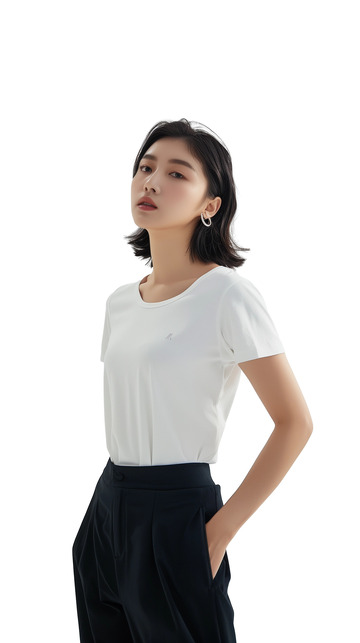 简约服装搭配模特人物元素