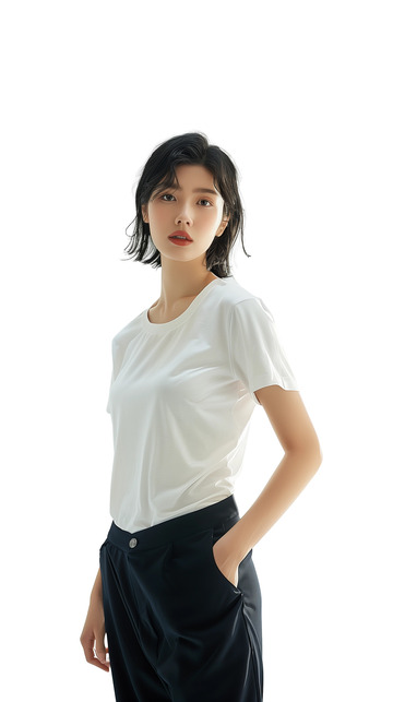 高档服装搭配模特人物元素