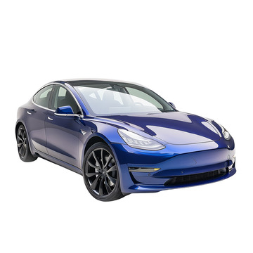 蓝色的电动汽车