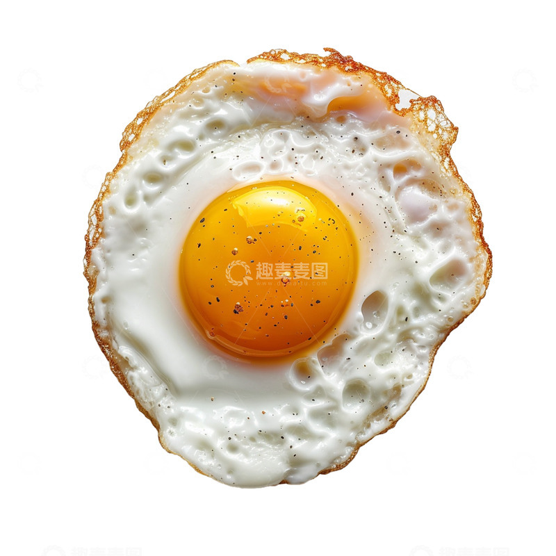 源文件下载【趣麦麦图】一个煎鸡蛋早餐