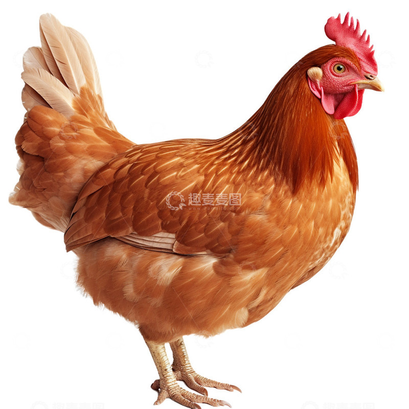母鸡抠图素材