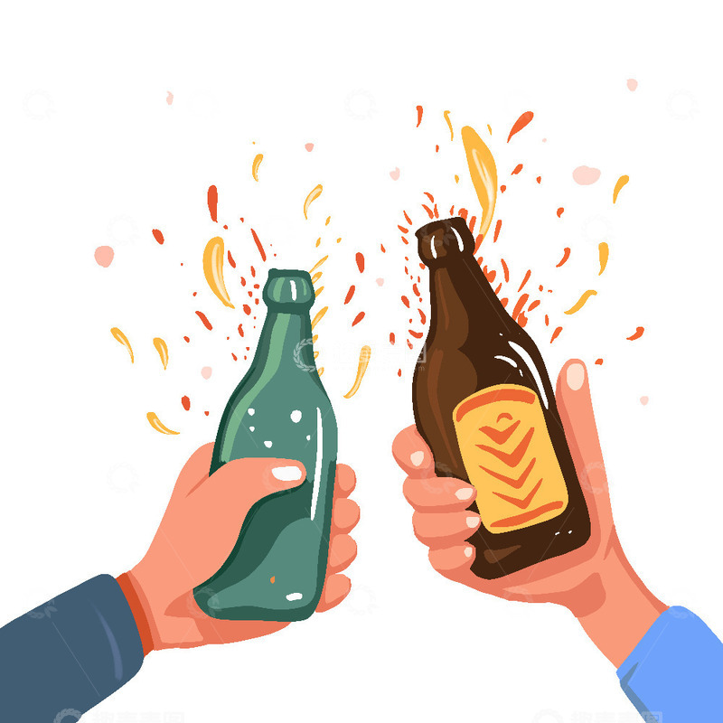 源文件下载【趣麦麦图】节日干杯庆祝啤酒