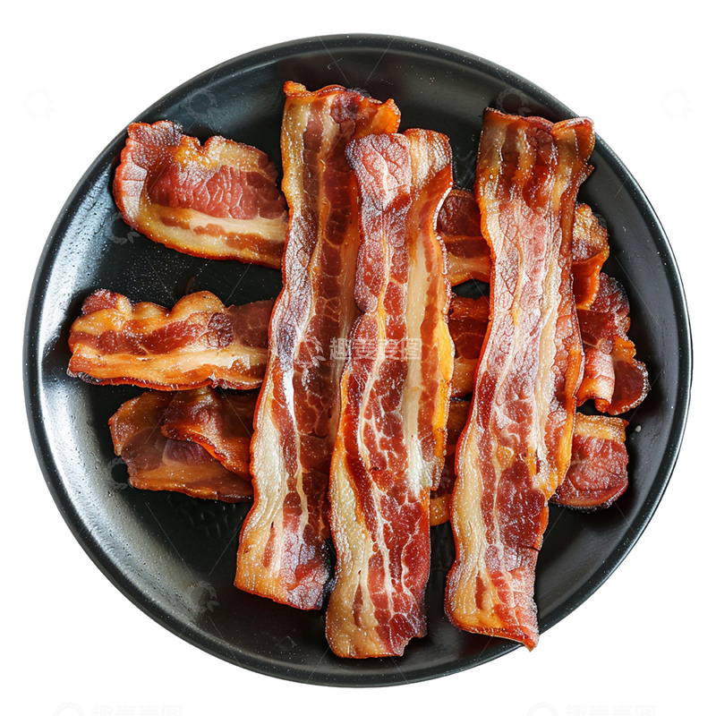 源文件下载【趣麦麦图】一碟培根腌肉