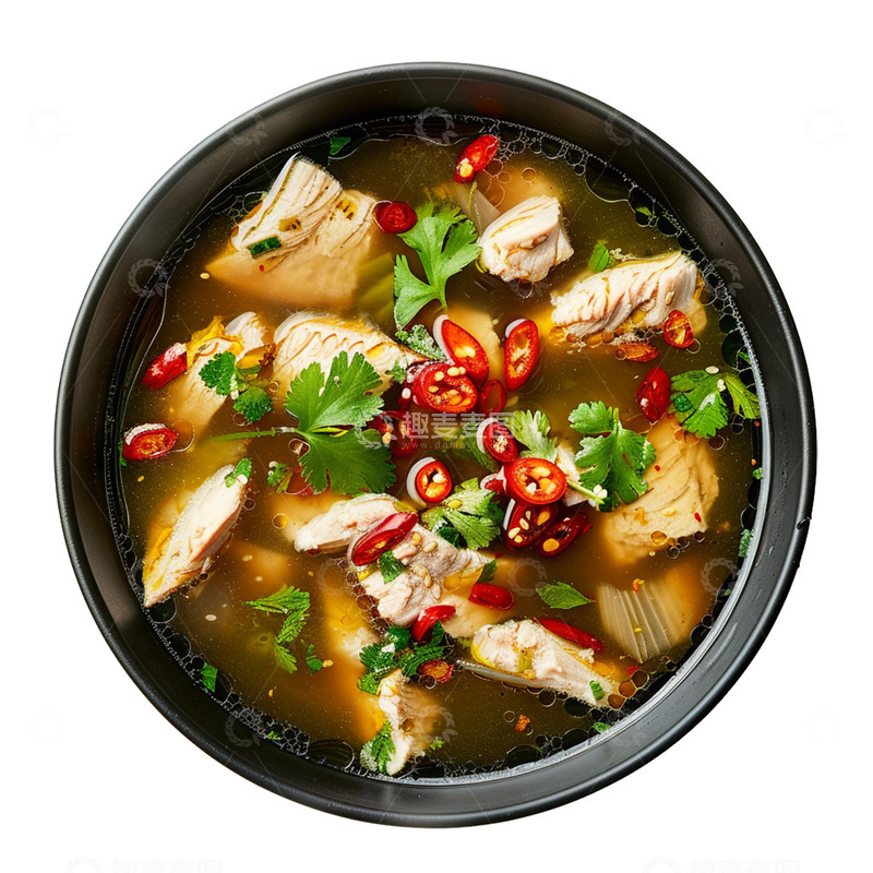 源文件下载【趣麦麦图】一碗营养鸡肉汤