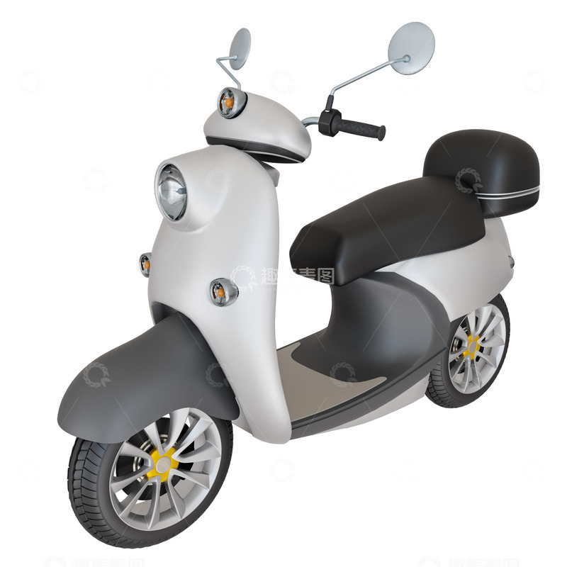 源文件下载【趣麦麦图】-摩托电动车3D交通工具模型