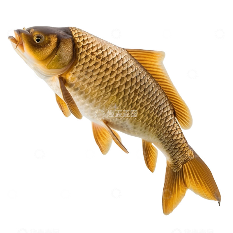 源文件下载【趣麦麦图】-一条新鲜鲤鱼