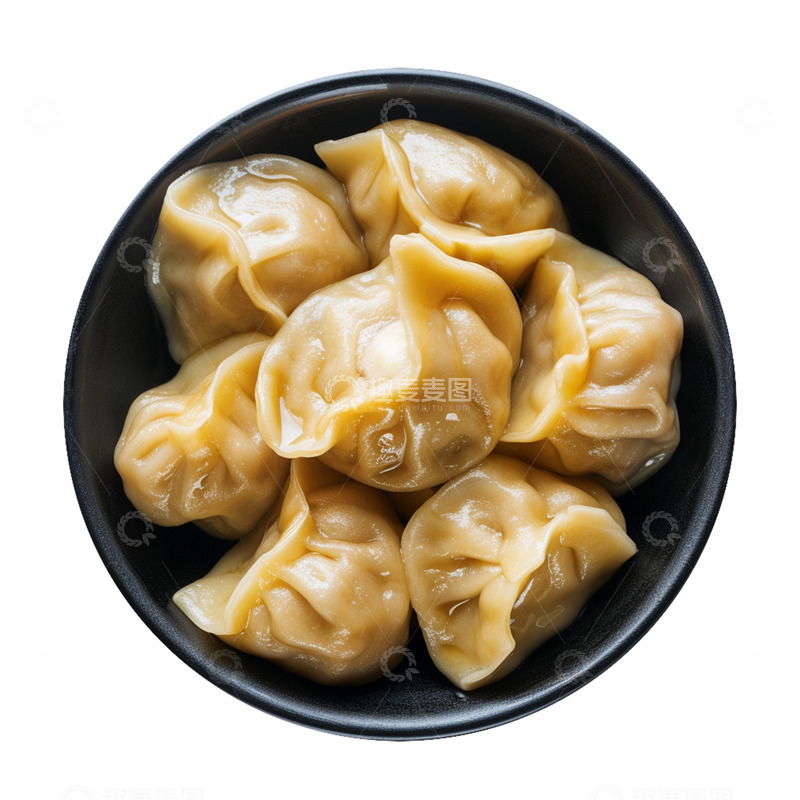 源文件下载【趣麦麦图】一碗饺子小吃美食