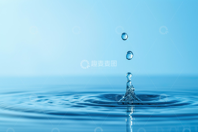 高清大图下载【趣麦麦图】节约用水海报背景