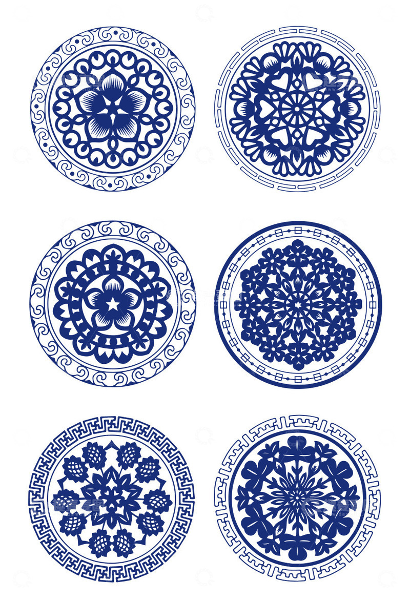 源文件下载【趣麦麦图】中国风传统图案花纹样装饰设计元素