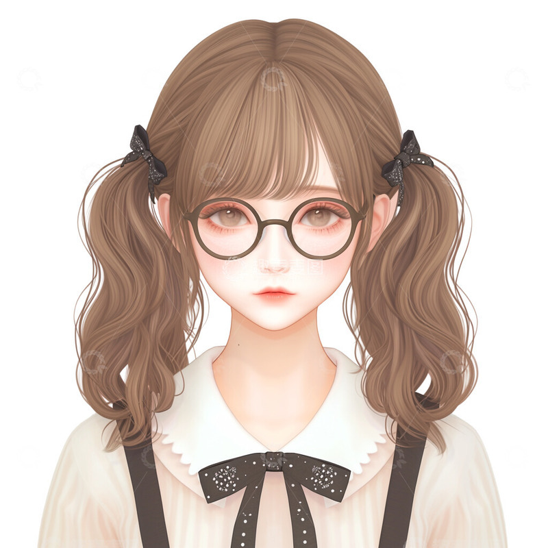 高清大图下载【趣麦麦图】3D可爱的小女生头像4