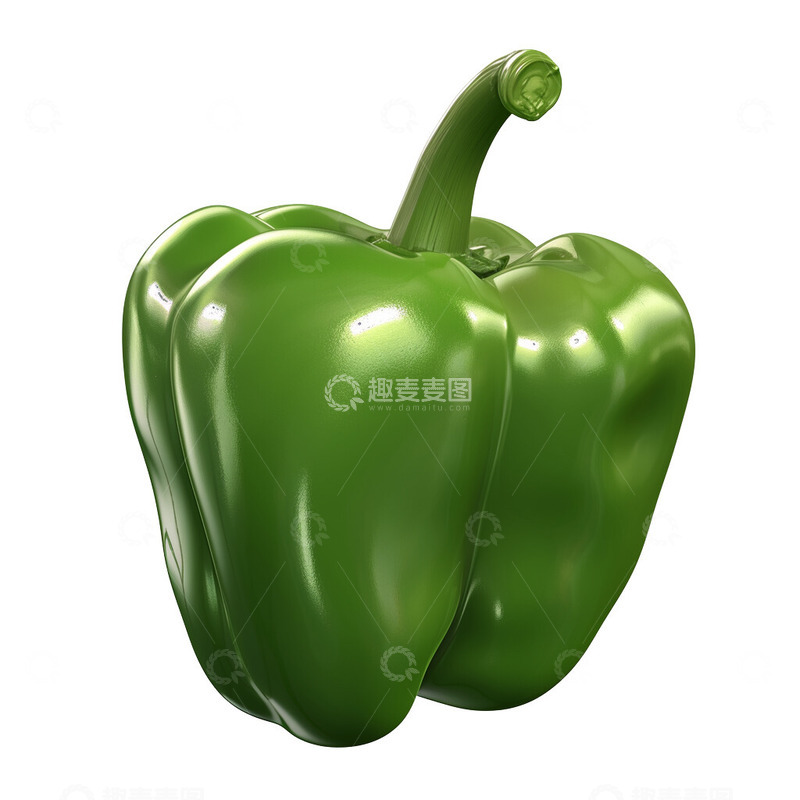 高清大图下载【趣麦麦图】3D青椒蔬菜