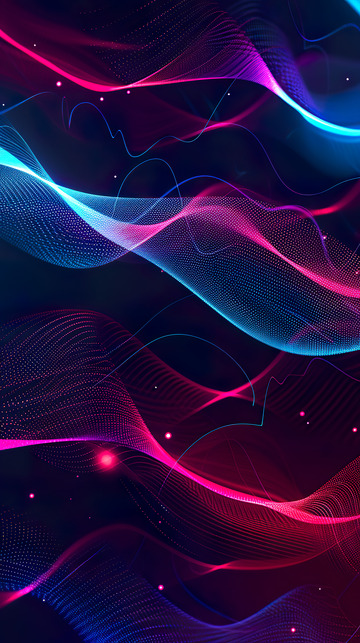 炫彩线条H5背景