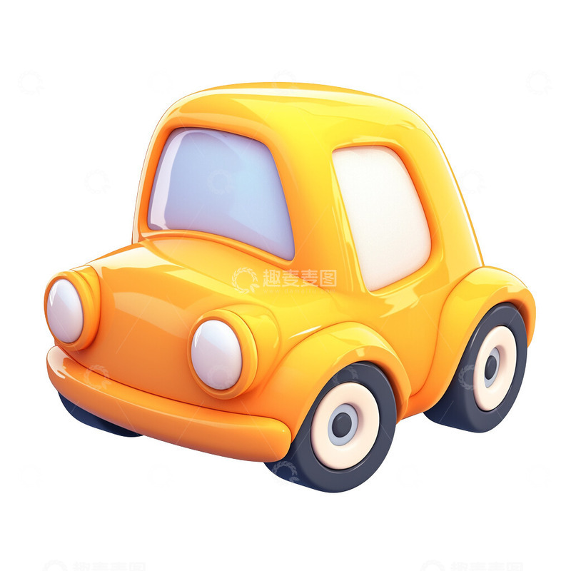 高清大图下载【趣麦麦图】Q版3D卡通汽车2