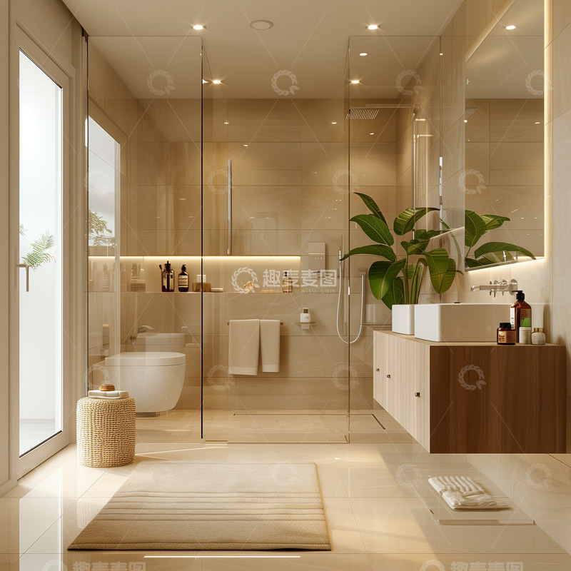 高清大图下载【趣麦麦图】卧室家具浴室厕所马桶