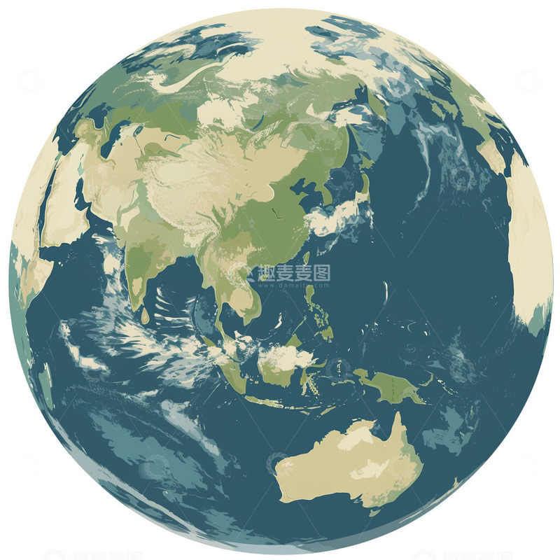高清大图下载【趣麦麦图】地球一小时活动日地球2