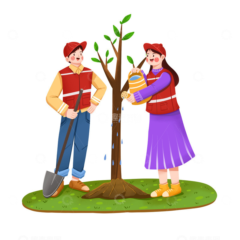 志愿者植树节