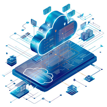 科技感云线条矢量图